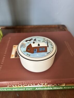 Villeroy & Boch 3" Lidded Trinket Box | Porcelain Dish Small Covered Bowl
